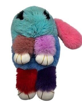 ANESHA Plush Cute Rabbit Sling Bag, Fluffy Bunny Colorful *No Chain*